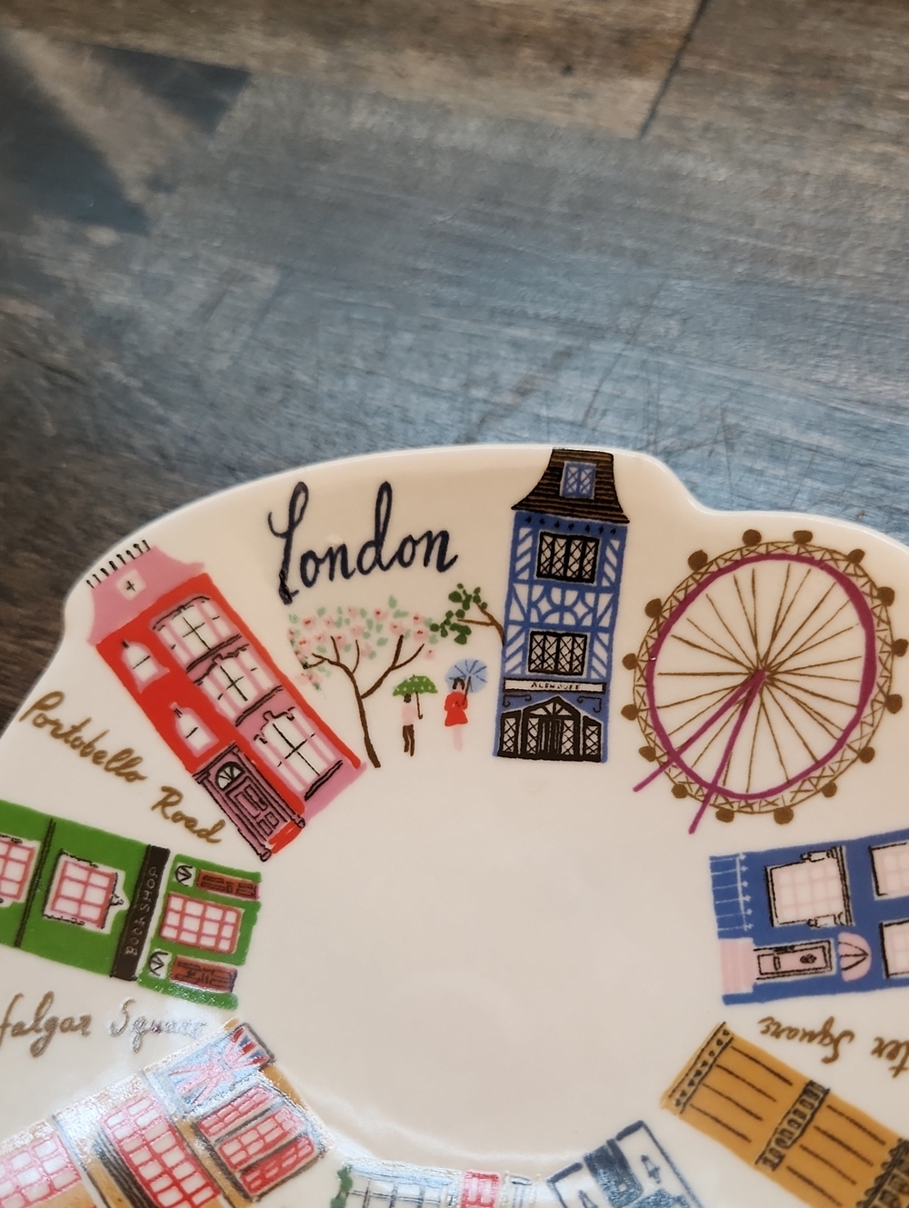Anthropologie London Skyline Trinket Dish - Danielle Kroll NWT - Picture 2 of 8